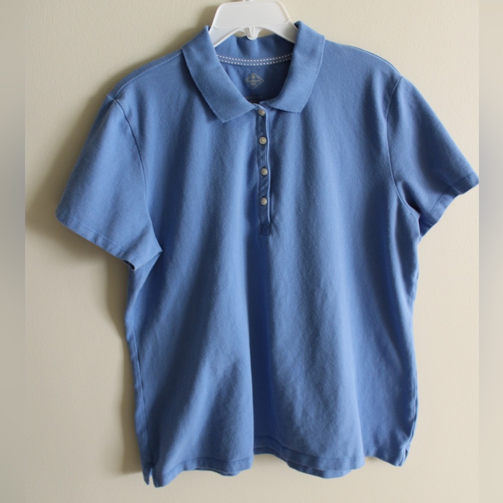 St. John’s Bay Women’s Blue Polo Shirt XL